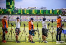 Compoundkwalificatie na noodweer gebaseerd op 36 pijlen tijdens openingsdag World Cup Madrid | Koninklijke HandboogSport Nederland