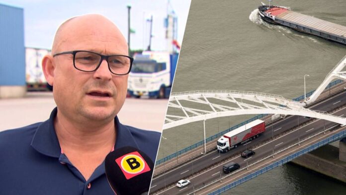 Nederlandse chauffeurs de klos bij handhaving Merwedebrug: 'Diep triest'